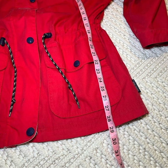 Pacific Trail Red Blue Jacket Coat Jacket Women Size Medium Full Zip Hood - Picture 13 of 13